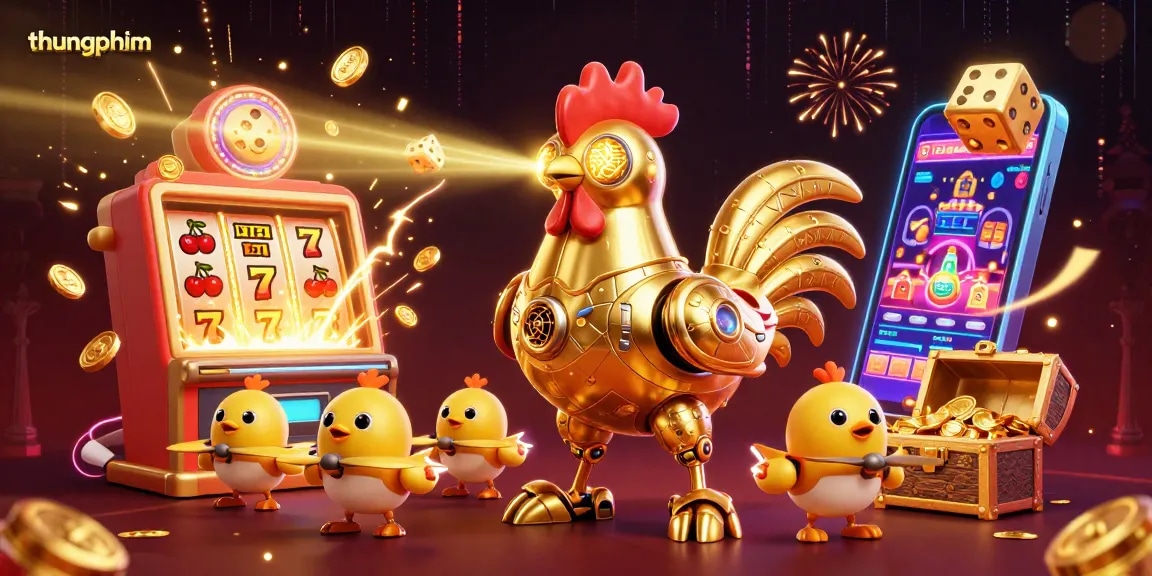 Experience winning thrills with thungphim's vivid casino scene and dynamic characters.