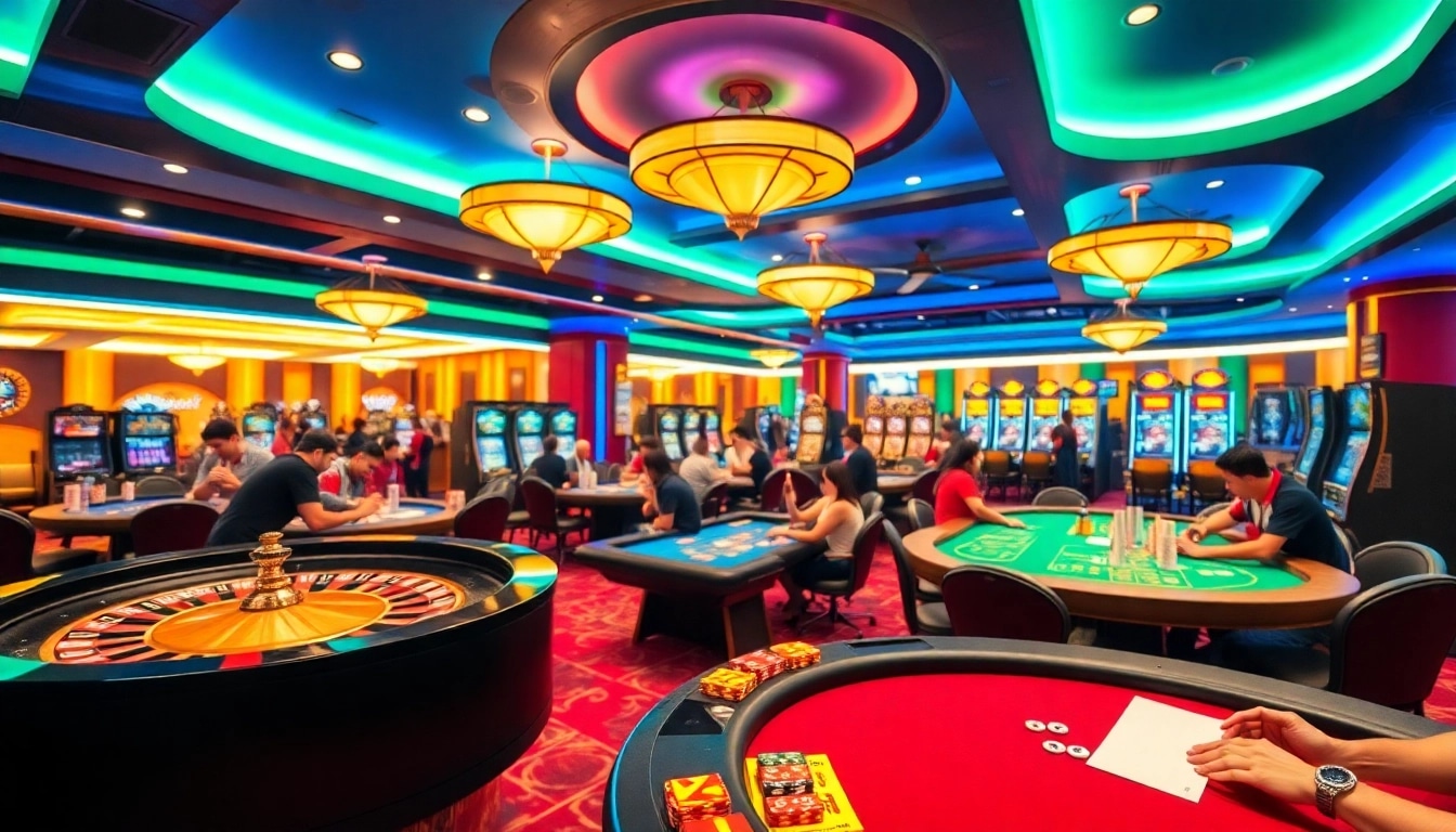 Experience the vibrant casino atmosphere at bk8thai with exhilarating gambling activities.