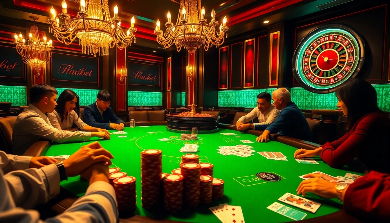 Experience the thrill of 'good88bet' with vibrant poker gameplay and luxury casino elements.