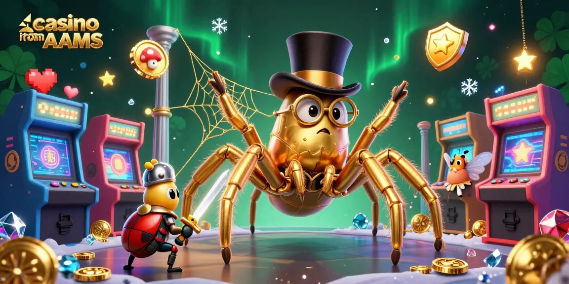 Gioca nei casino italiani non AAMS e scopri la tua fortuna mentre il ragno dorato incanta con il suo web.