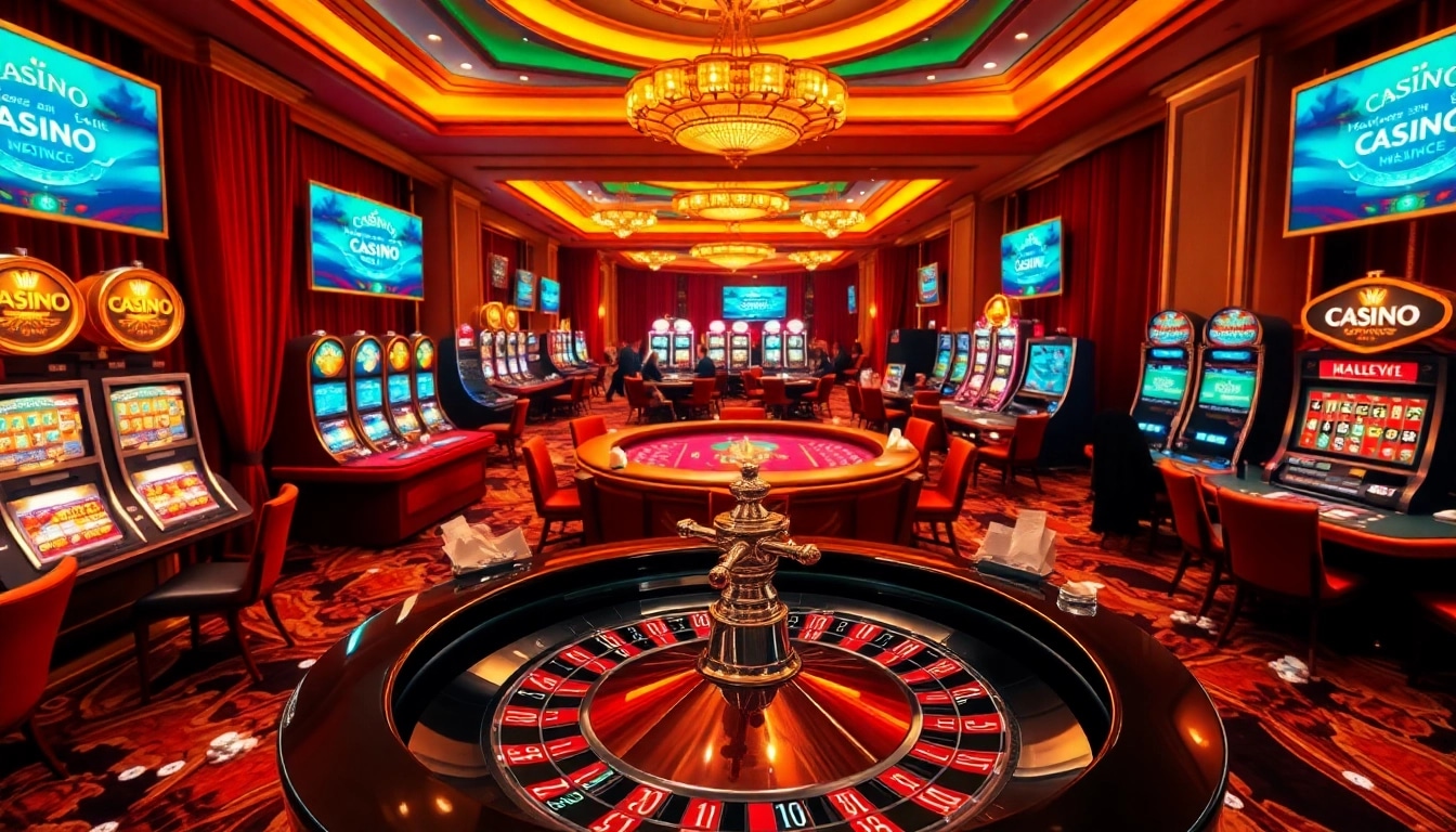 Un environnement de jeu palpitant avec des joueurs profitant du casino en ligne argent réel France à la roulette et aux machines à sous.