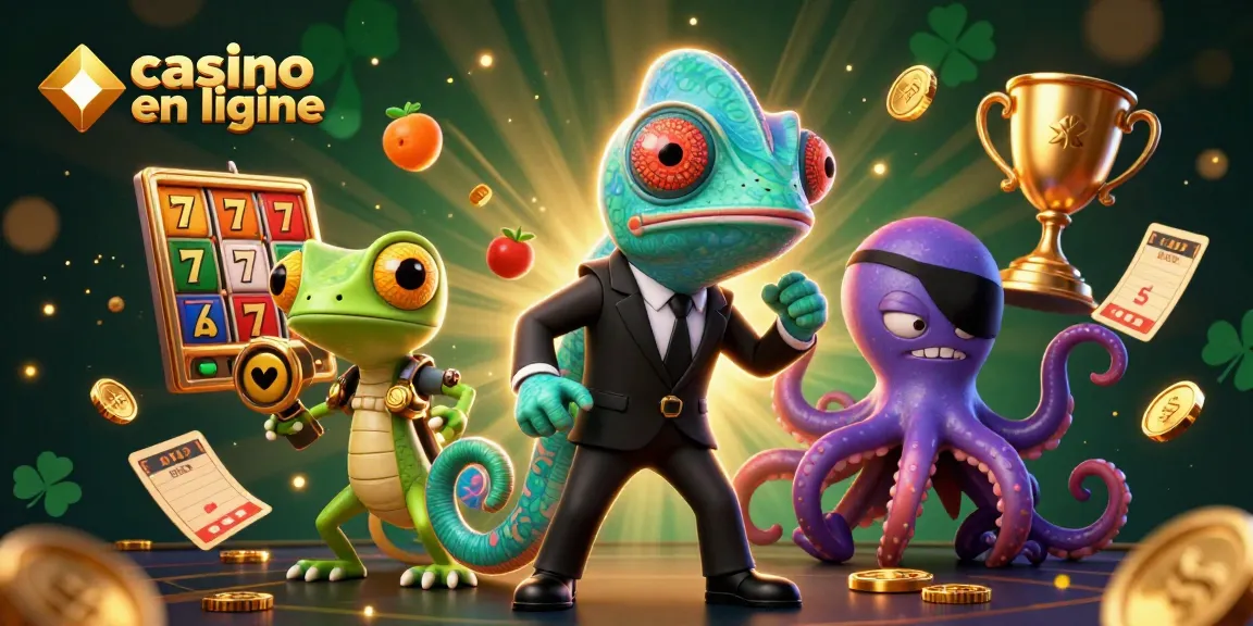 Jouez aux machines à sous et gagnez au casino en ligne avec des personnages animés colorés.