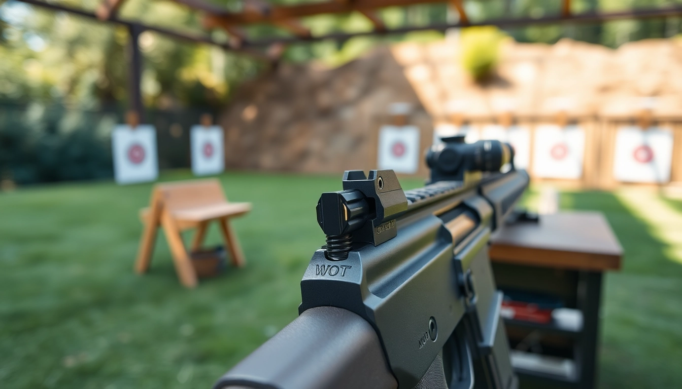 Discover the WOT trigger for AR15 showcased in a shooting range with precision features.