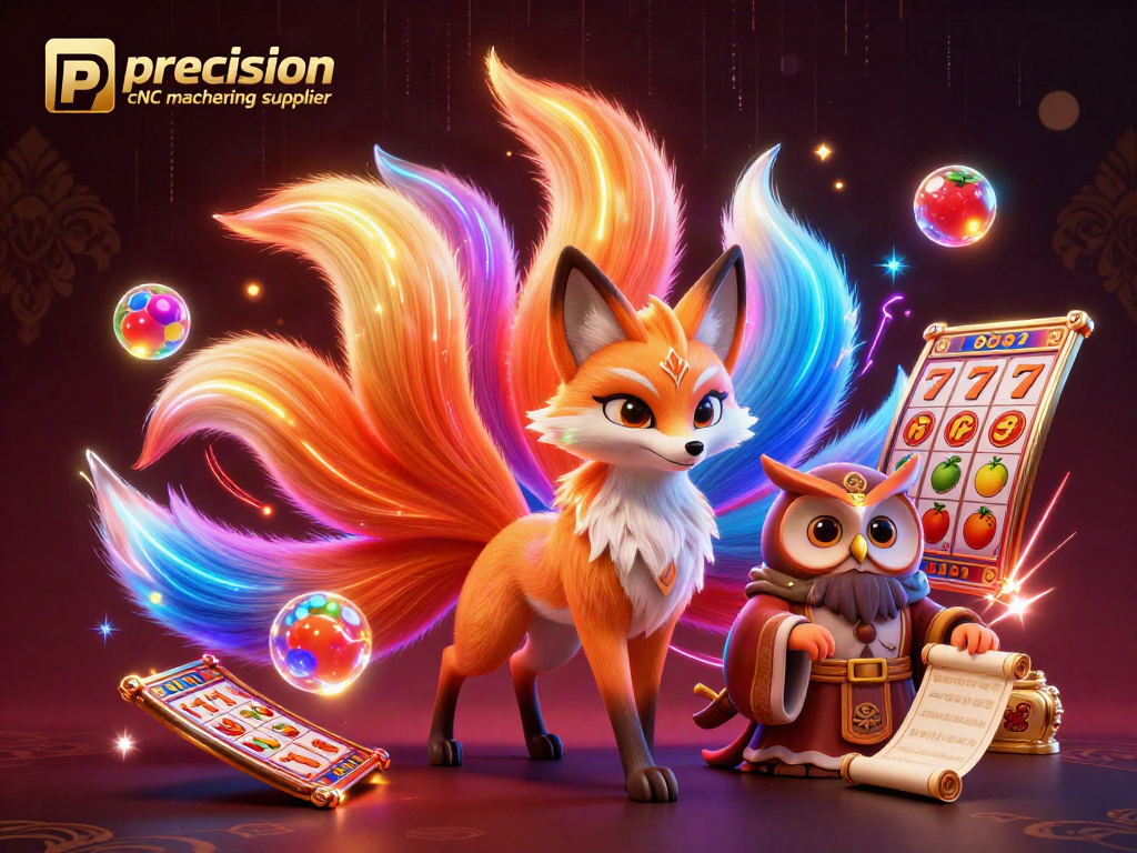 Spin to win with the precision CNC machining supplier, featuring vibrant slots and enchanting spirits.