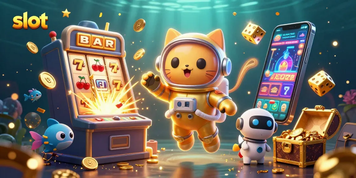 Spin the jackpot slots with vibrant characters and thrilling elements in this casino scene.
