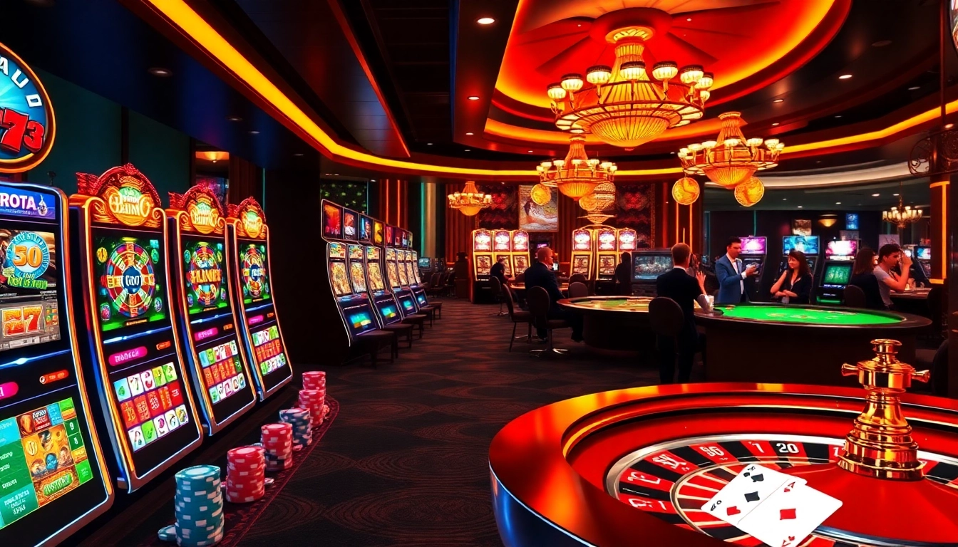 Participez à des jeux de casino en ligne argent réel France avec des visuels de jeu en ligne vibrants mettant en avant le luxe et l'excitation.