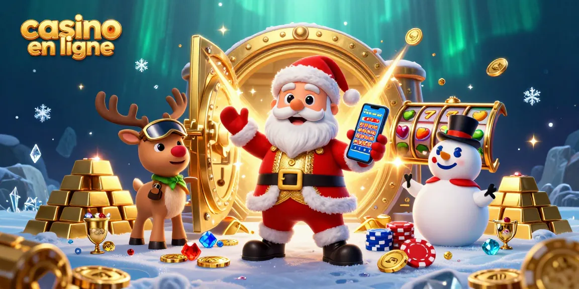 Gagnez avec casino en ligne en jouant avec le père Noël et ses amis sur des machines à sous dans un monde magique.
