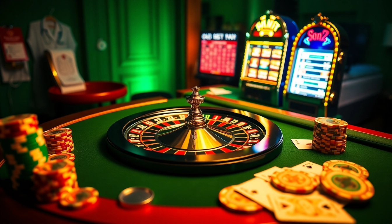 Experience expert advice on hemorrhoid treatment while playing at a lavish casino table.