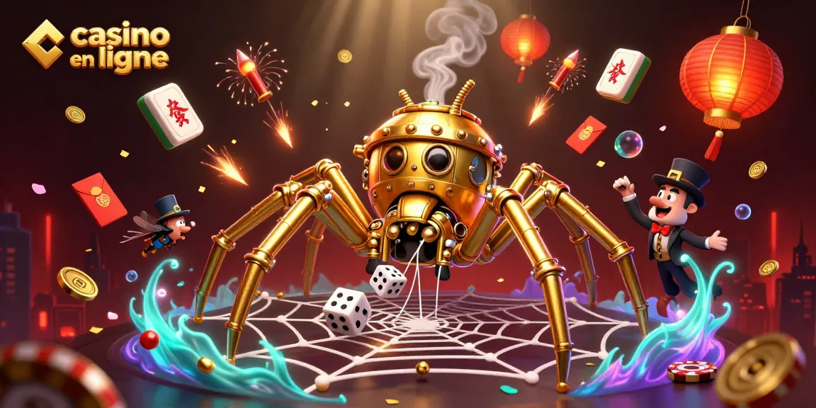 Vivez l'expérience du casino en ligne avec cette illustration dynamique capturant un monde de jeu fascinant.