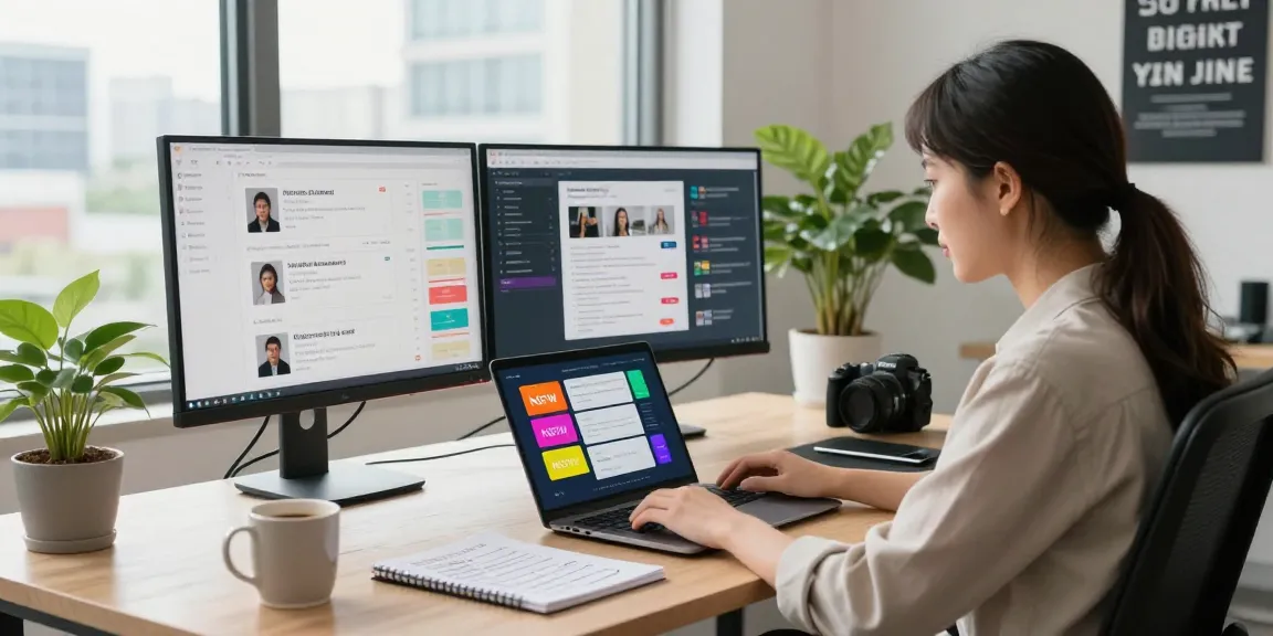 NSFW content moderation in a modern workspace with professionals reviewing flagged materials and engaging in responsible digital practices.