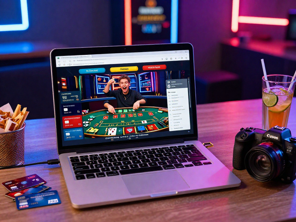 Engaging online gaming scene showcasing credit card casinos for UK players with vibrant casino interface and live gameplay.