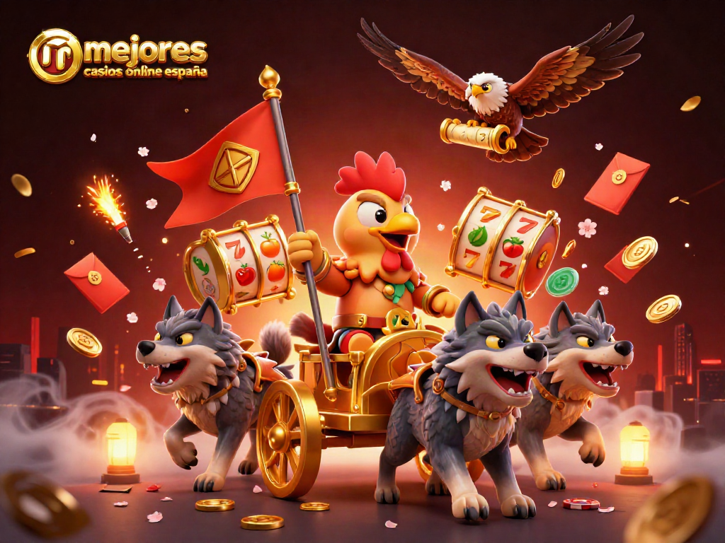 Visualiza los mejores casinos online en España y sus emocionantes juegos con este arte digital vibrante.