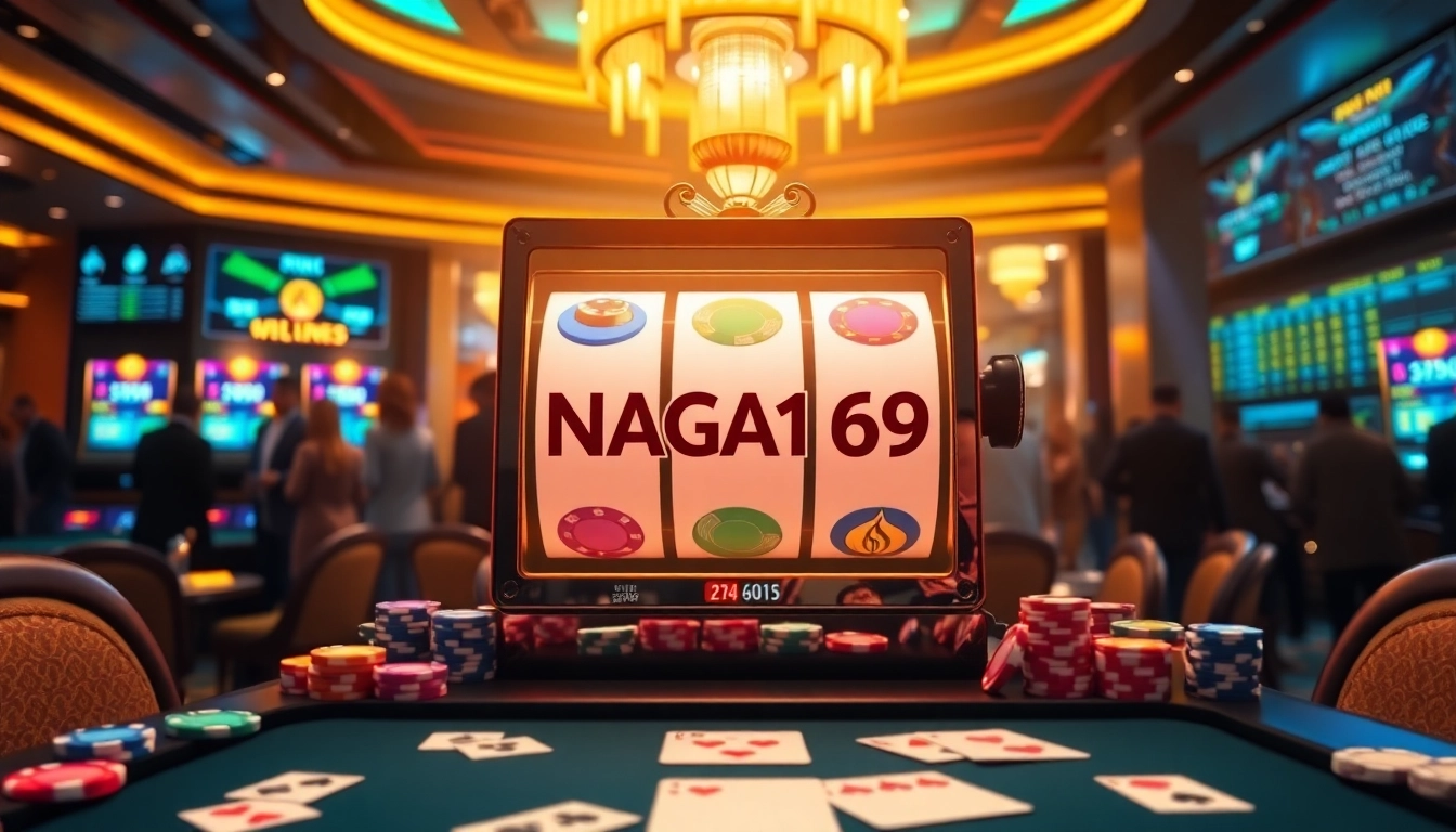 NAGA169 slot online offers vibrant and thrilling gameplay, featured in an exciting casino environment.
