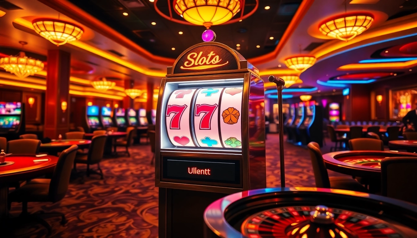 Rasakan pengalaman bermain yang mendebarkan di slot Depo 5rb dengan mesin slot yang berwarna-warni dan suasana kasino yang mewah.