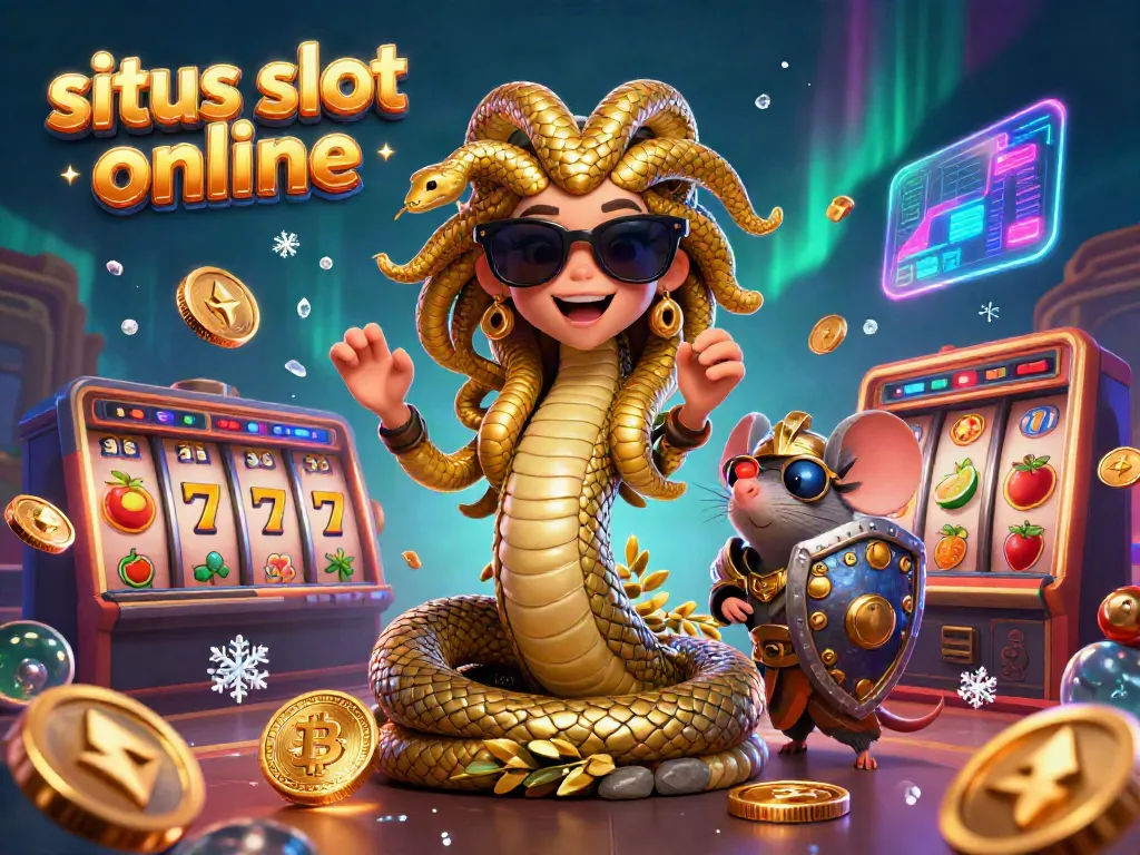 Menggandakan peluang menang di situs slot online dengan simbol slot dan Medusa bersahabat.