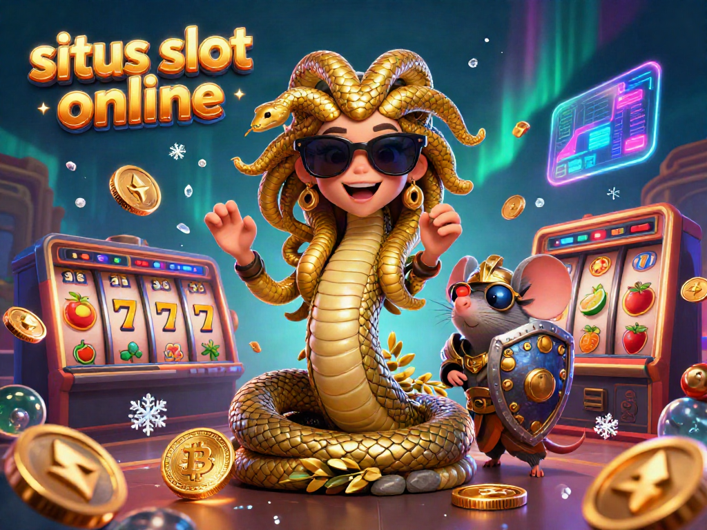 Menggandakan peluang menang di situs slot online dengan simbol slot dan Medusa bersahabat.