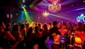 Dinner sxm experience at Club Noir with vibrant entertainment and luxury cocktails