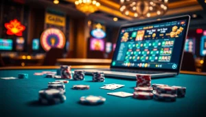 Experience the thrill of gambling at ga6789, featuring vibrant casino tables and exciting gaming visuals.