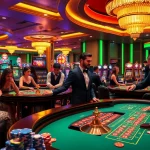 Players enjoying a thrilling roulette game at RR88 casino with vibrant atmosphere.