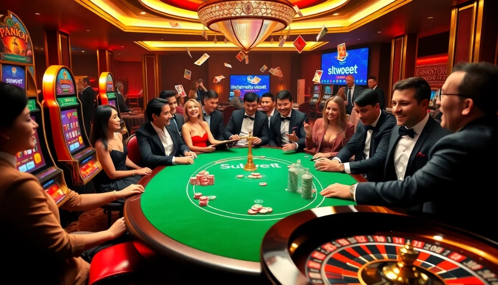 Placing bets at a vibrant casino using link alternatif sbobet for online sports wagering.