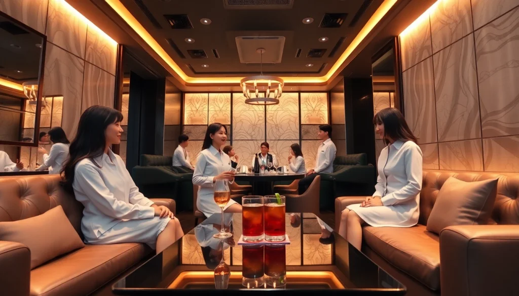 Ingyedong shirt room with elegant style and warm ambiance, featuring attentive staff.