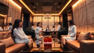 Ingyedong shirt room with elegant style and warm ambiance, featuring attentive staff.