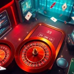 Gambling enthusiasts enjoying an exciting online experience at bk8thai casino platform with vibrant slot machines.