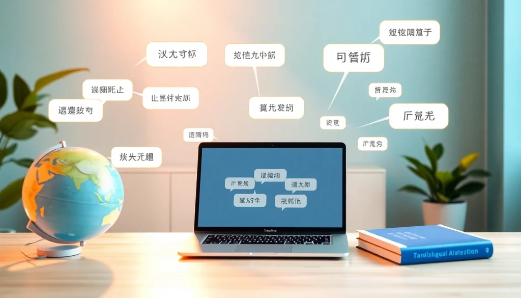 Showcasing the innovative technology of 有道翻译 in a modern digital workspace.