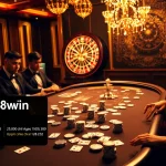 Exciting poker game scene at trang chủ 98win, showcasing vibrant casino atmosphere and players.