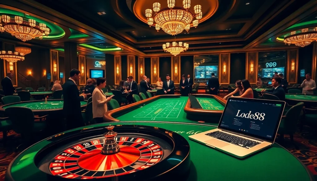Experience the excitement of gaming at https://lode88uk.com/ with vibrant casino elements and engaging players.
