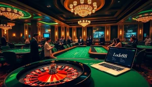 Experience the excitement of gaming at https://lode88uk.com/ with vibrant casino elements and engaging players.