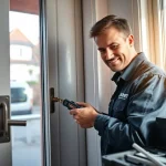 Professioneller Schlüsseldienst bietet Schlüsselnotdienst Wiesbaden-Dienste mit Werkzeugen und Sicherheitstechnik.