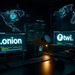 Visual representation of the hidden wiki 2026 in a modern digital workspace, featuring glowing screens and encrypted websites.