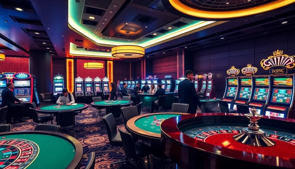 Trải nghiệm trò chơi hấp dẫn tại CG79 với bàn casino sống động và máy slot đa dạng.