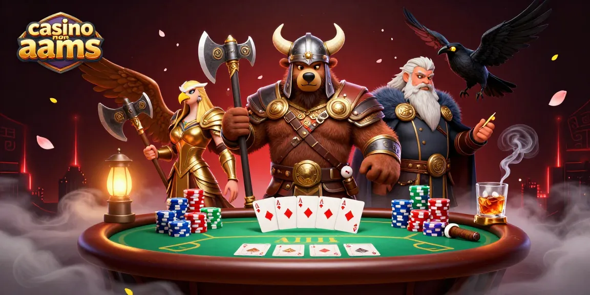 Gioca nei casino non AAMS con un orso vichingo e un'aquila Valchiria in un'illustrazione 3D accattivante.