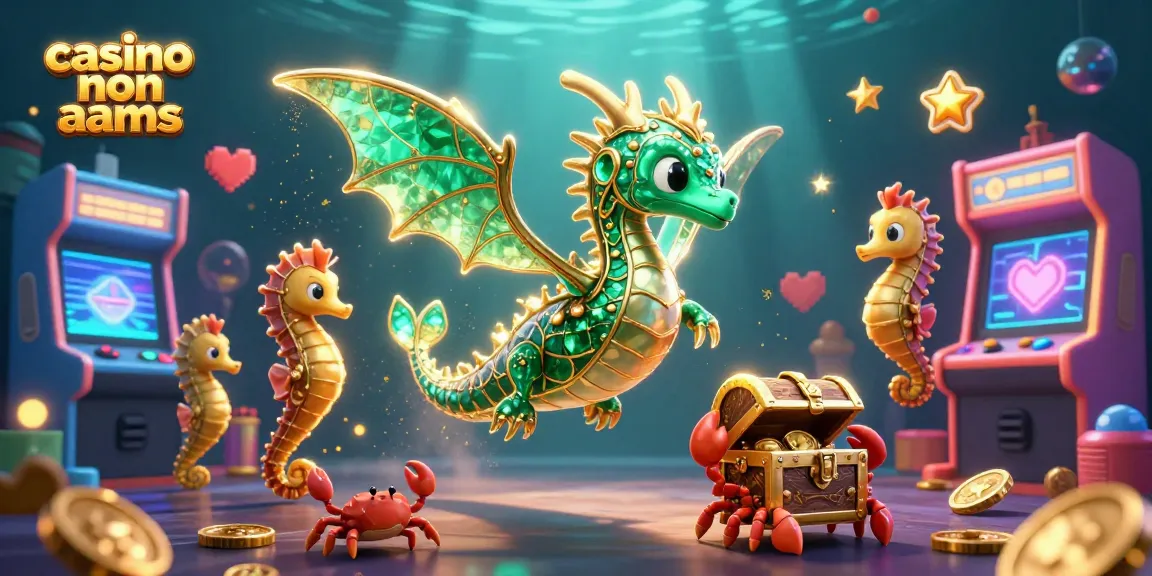 I casinò non AAMS offrono emozioni uniche con il drago di mare in un'illustrazione 3D coinvolgente.