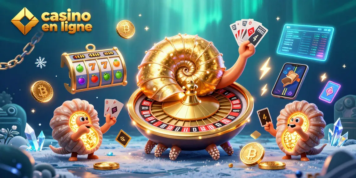 Jouez au casino en ligne avec un nautilus géant et des éléments de jackpot illuminés
