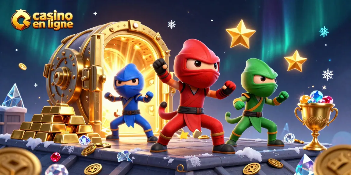 Jouez dans un casino en ligne avec des chameaux ninjas et de trésors scintillants