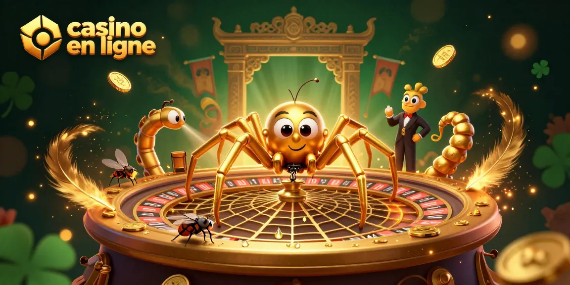 Placer des paris sur un casino en ligne avec une araignée et un croupier mille-pattes.