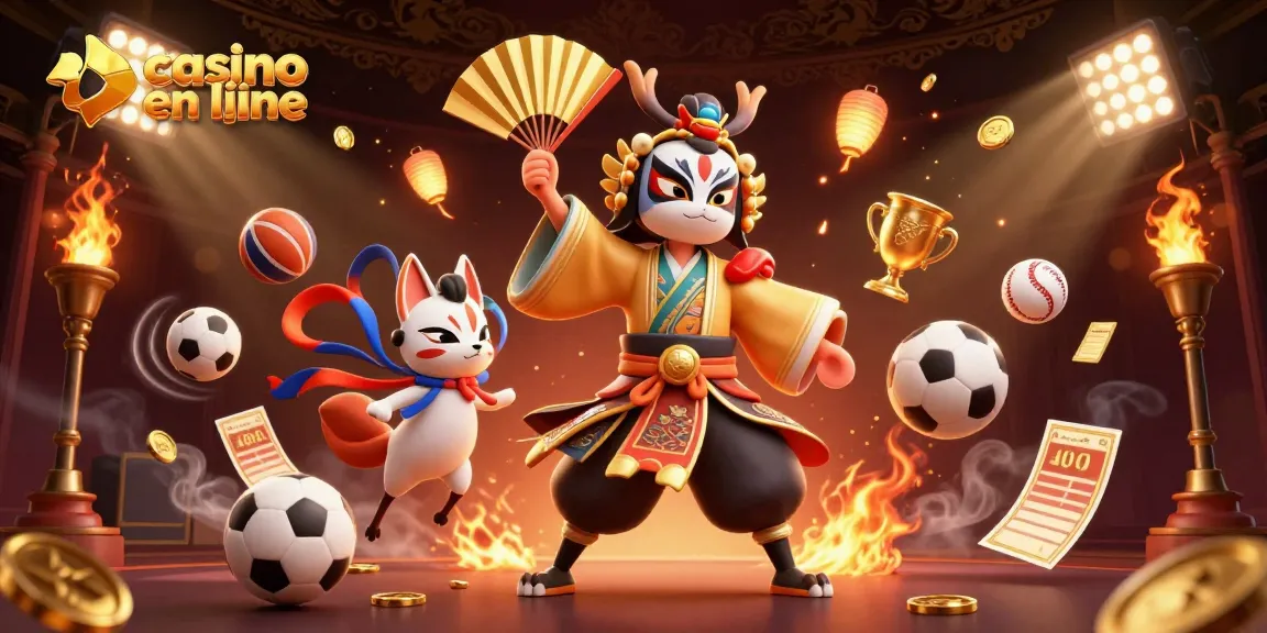 Jouer dans un casino en ligne dynamique avec une illustration de guerriers et d'éléments de jeu.