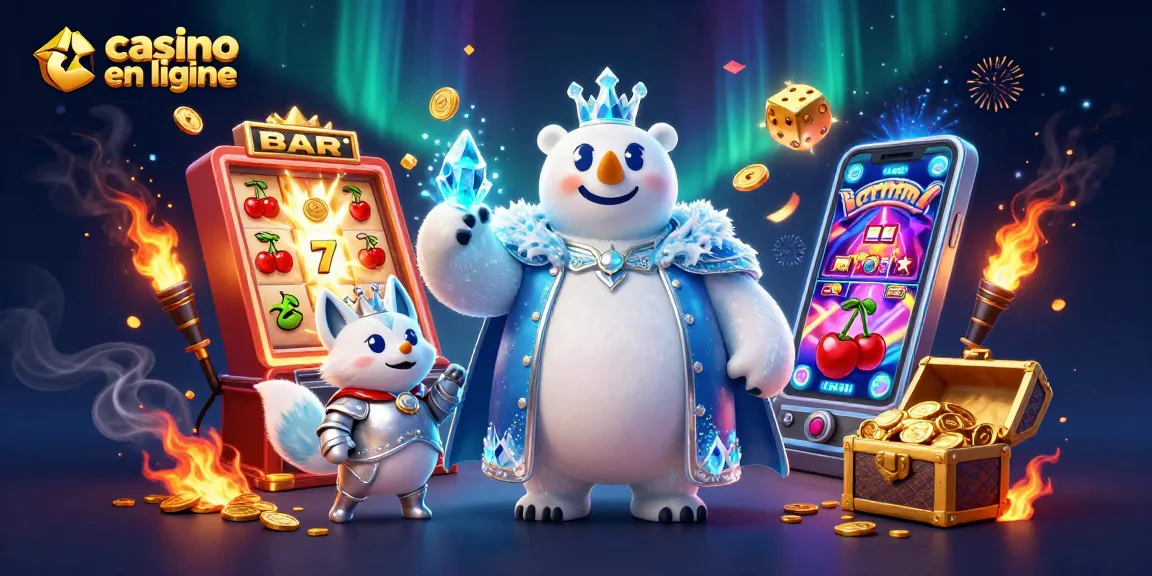 Explorez les aventures du casino en ligne avec notre ours polaire royal et un renard en armure.