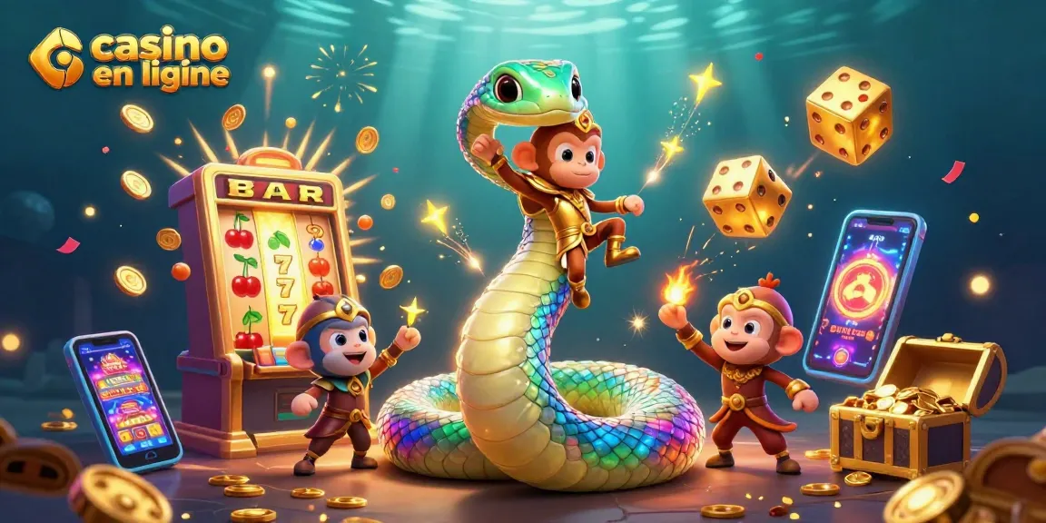 Exploitez le casino en ligne avec une machine à sous dynamique et des personnages colorés.