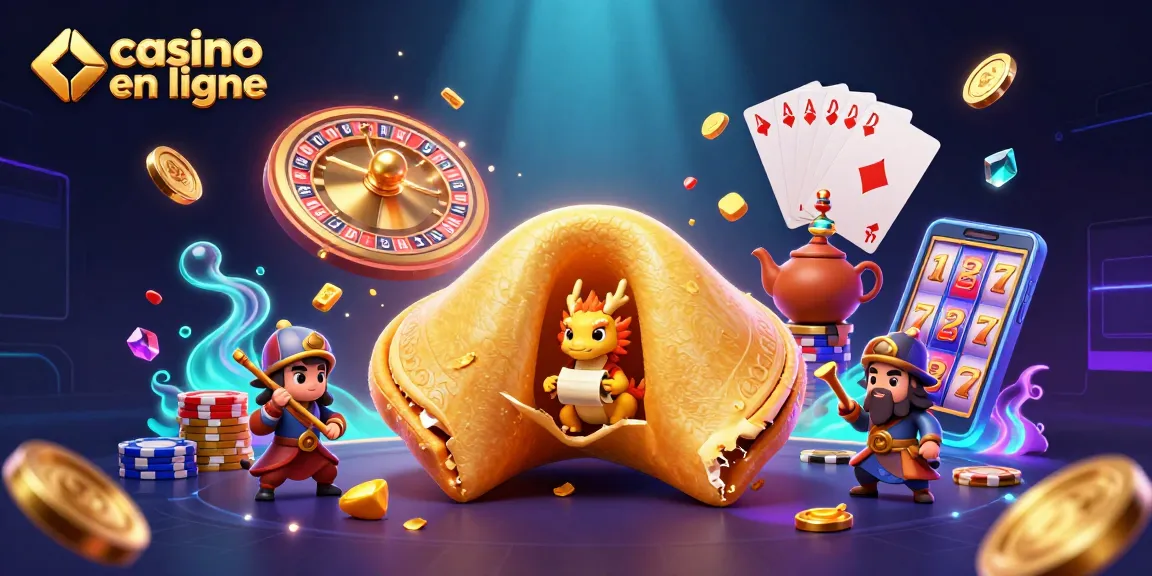 Illustration animée représentant un casino en ligne vibrant, avec des personnages ludiques et des éléments de jeu dynamiques.