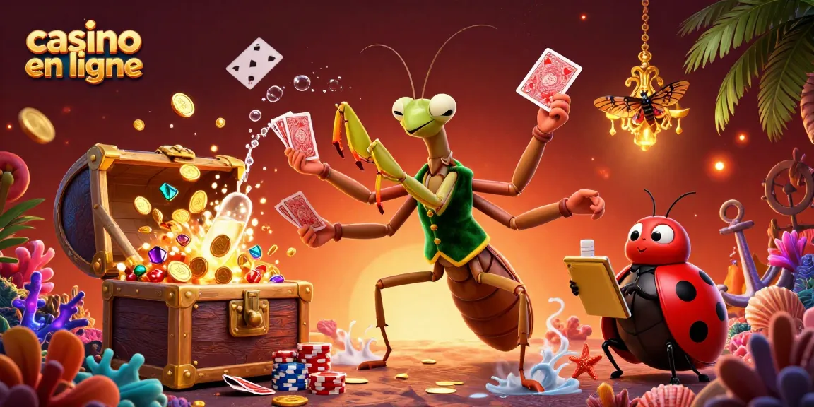 Apprenez les secrets du casino en ligne avec cette illustration dynamique riche en couleurs, offrant une expérience immersive.